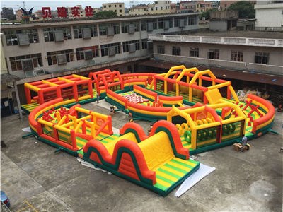 Great inflatable obstacle course race for kids and adult BY-OC-089